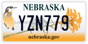 YZN779  license plate in NE