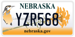 YZR568  license plate in NE