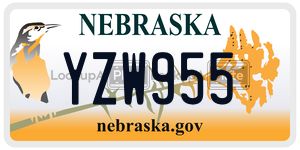 YZW955  license plate in NE