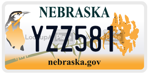 YZZ581  license plate in NE
