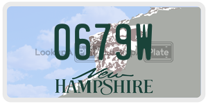 0679W  license plate in NH