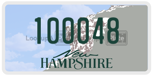 100048 license plate in New Hampshire