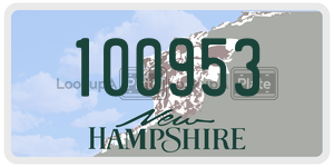 100953  license plate in NH