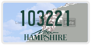 103221  license plate in NH