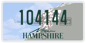 104144  license plate in NH
