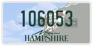 106053  license plate in NH