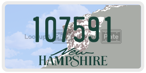 107591  license plate in NH