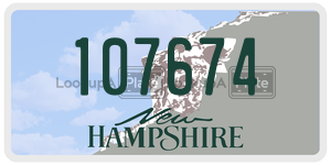 107674  license plate in NH