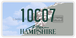 10C07  license plate in NH