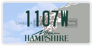 1107W  license plate in NH