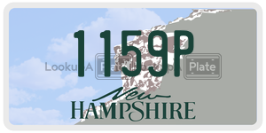 1159P  license plate in NH