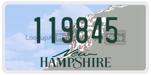 119845  license plate in NH