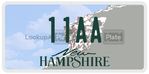 11AA  license plate in NH