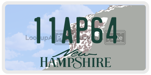 11AP64  license plate in NH