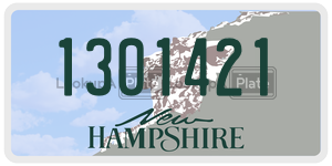 1301421  license plate in NH
