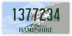 1377234  license plate in NH
