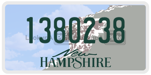 1380238  license plate in NH
