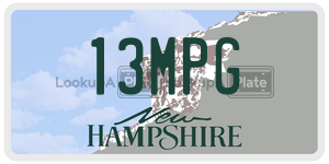 13MPG  license plate in NH