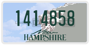 1414858  license plate in NH