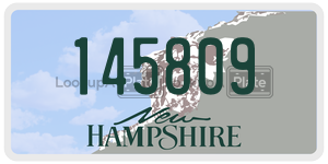 145809  license plate in NH