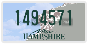 1494571  license plate in NH