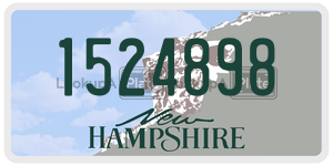 1524898  license plate in NH