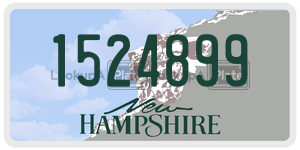 1524899  license plate in NH
