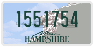 1551754  license plate in NH