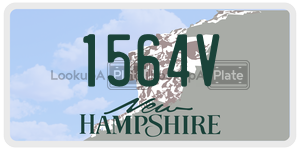 1564V  license plate in NH