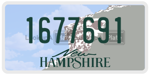 1677691  license plate in NH