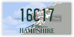 16C17  license plate in NH