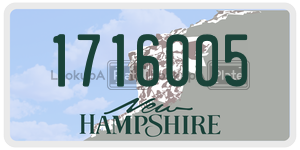 1716005  license plate in NH