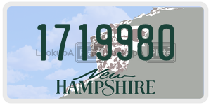 1719980  license plate in NH