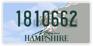 1810662  license plate in NH