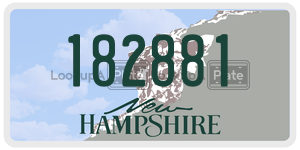 182881  license plate in NH