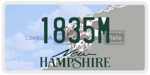 1835M  license plate in NH