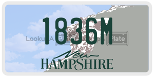 1836M  license plate in NH