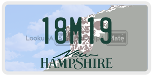 18M19  license plate in NH