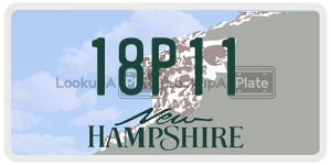 18P11  license plate in NH