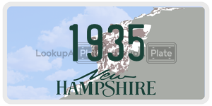 1935 license plate in New Hampshire