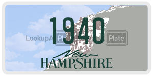 1940  license plate in NH