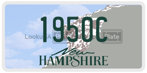 1950C  license plate in NH