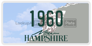 1960  license plate in NH