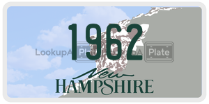 1962  license plate in NH