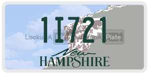 1I721  license plate in NH