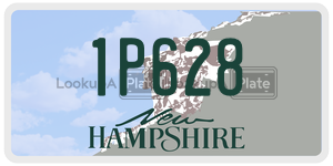 1P628  license plate in NH