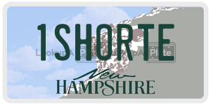 1SHORTE  license plate in NH