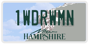 1WDRWMN  license plate in NH