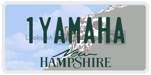 1YAMAHA  license plate in NH