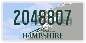 2048807  license plate in NH
